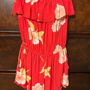 Billabong Coral Strapless Romper